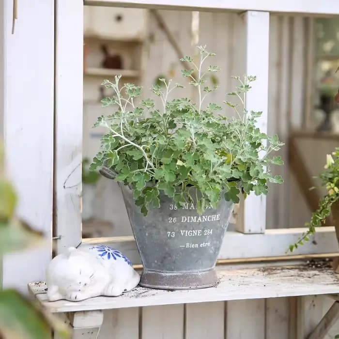 Ins – Pot de fleur Vintage en fer à Double poignée