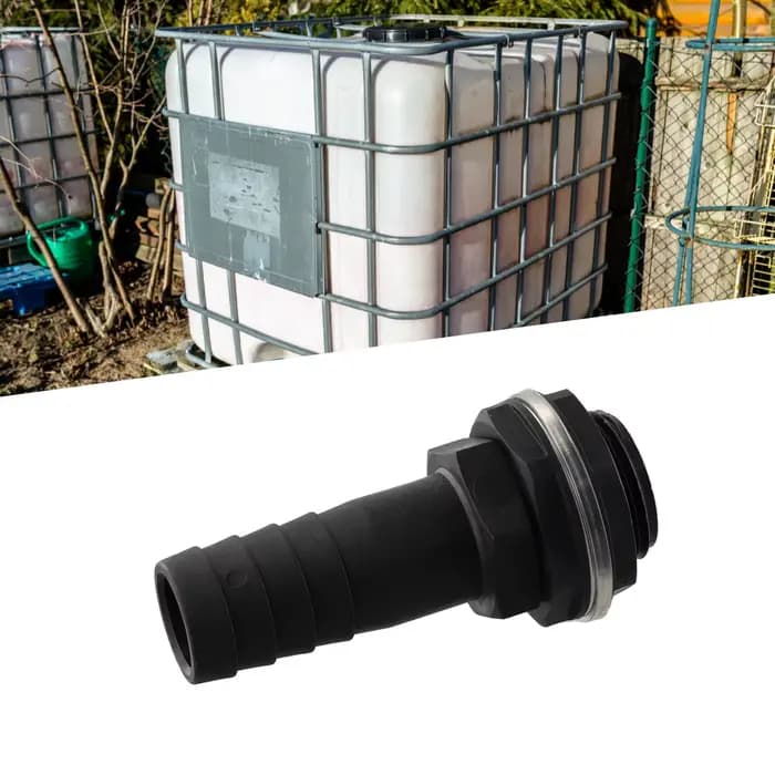 Connecteur de trop-plein avec écrou et rondelle, précieux bout à bout d'eau, convient au tuyau de tr