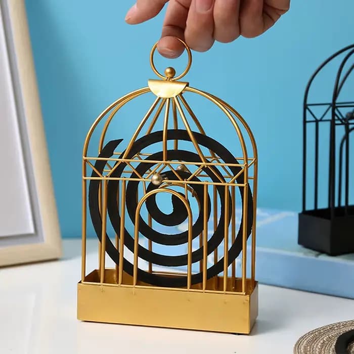 1/2 pièces nordique rétro fer insecte moustique bobine support innovant maison encens bois de santal