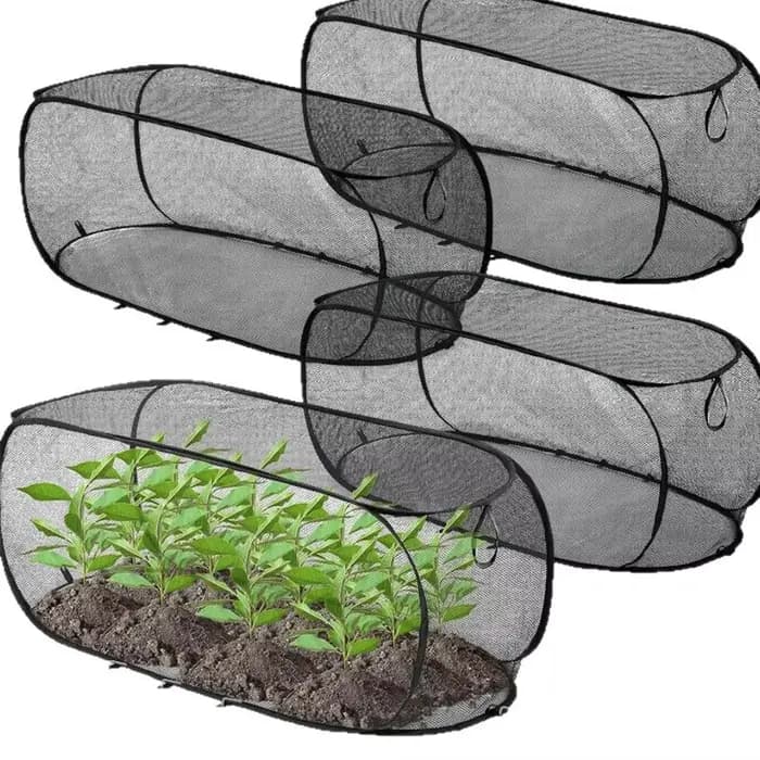 Couverture de protection pop-up en maille pour plantes de jardin