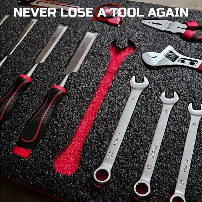 A02F - Inserts en mousse compatibles pour boîte à outils rigide