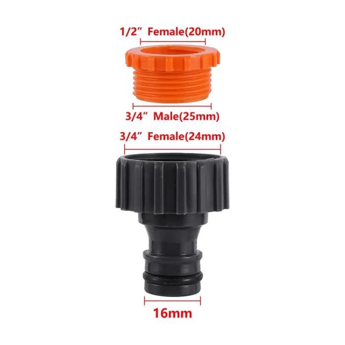 Connecteur rapide pour tuyau d'arrosage 1/2 "3/4" 5/8 "
