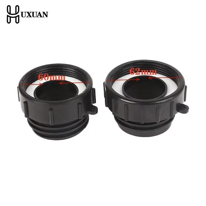 Adaptateur précieux pour conteneur IBC, vanne Schutz, filetage fin 62mm à 60mm, raccords à filetage