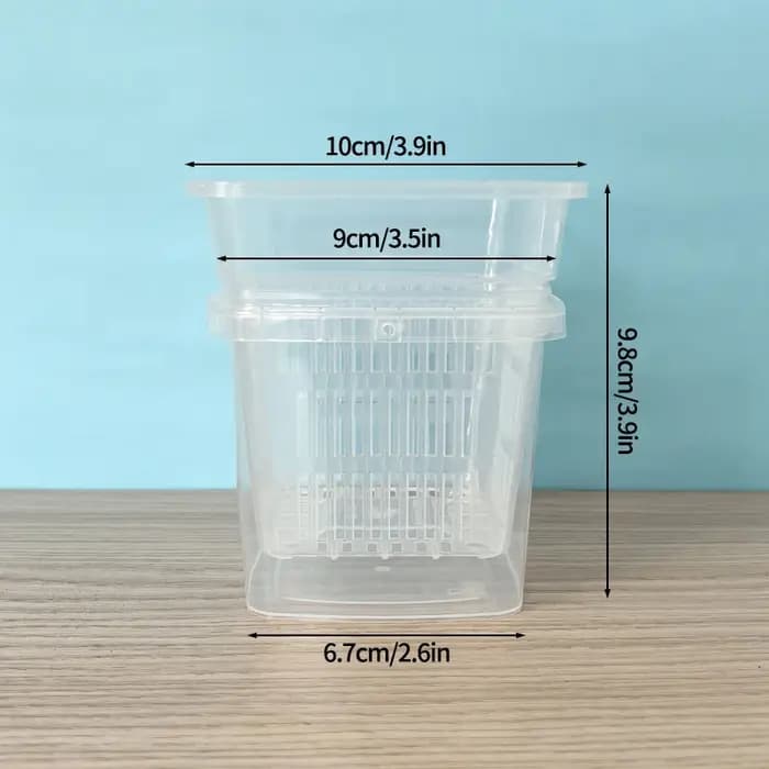 Pot de fleurs transparent Meshpot pour le contrôle des racines