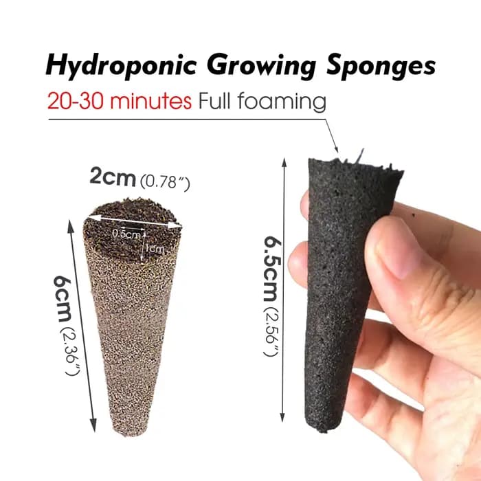 Éponges de culture hydroponique de jardin pour plantes de démarrage de graines, transplantation de g