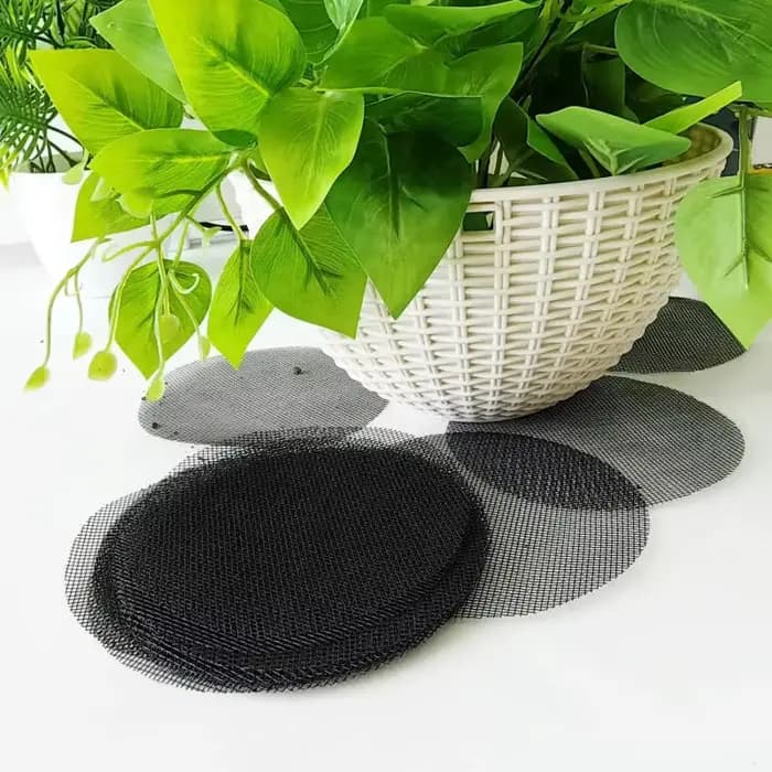 50 pièces Pot de fleur trou maille Pad respirant bonsaï maille Drainage écrans bonsaï Pot bas grille