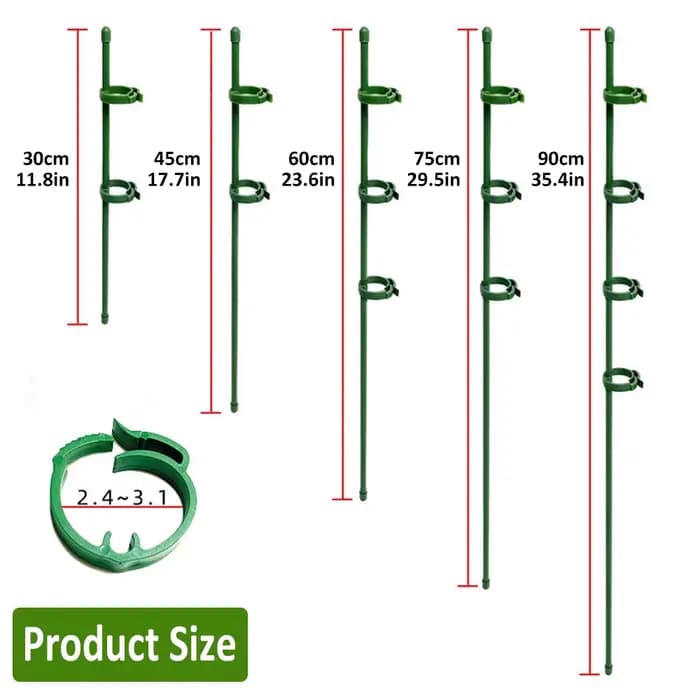 Piquets de Support pour plantes 90/60/30cm, réglables pour jardin, tige unique, Support de fleurs, b