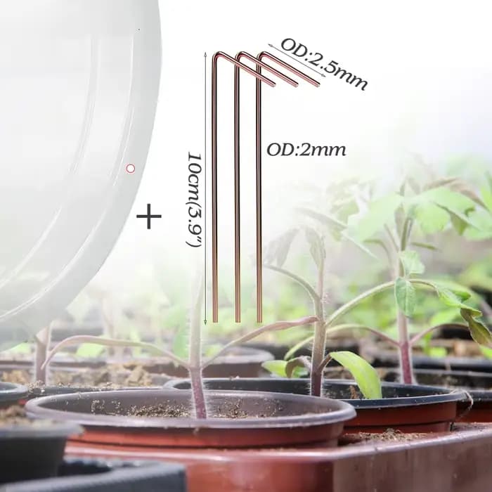 Couverture de protection des plantes réutilisable avec piquets métalliques, mini serre, couverture d