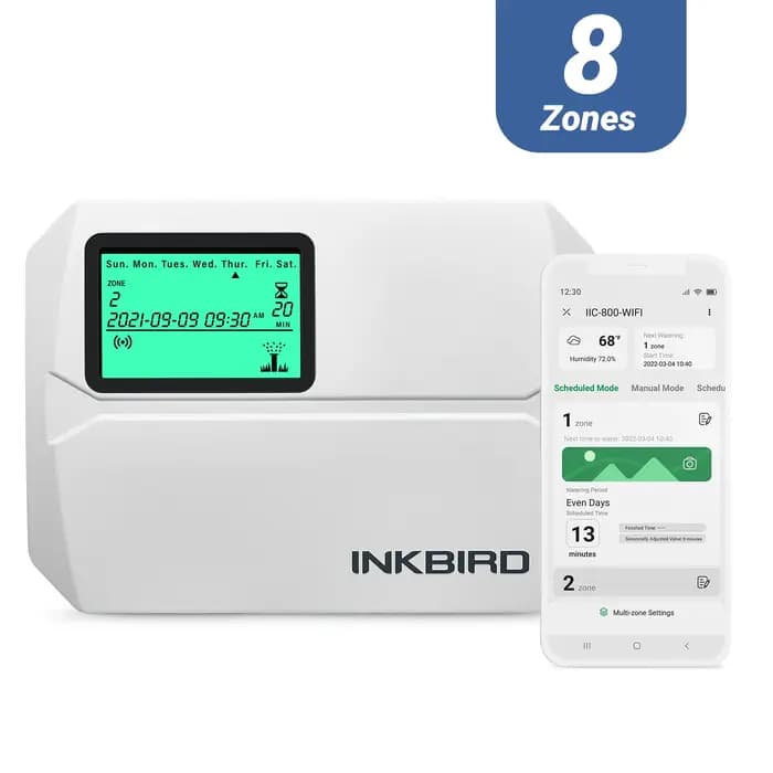 INKBIRD 4/6/8 Zones Wifi contrôleur d'irrigation intelligent automatique arrosage manuel APP contrôle sans fil contrôleu