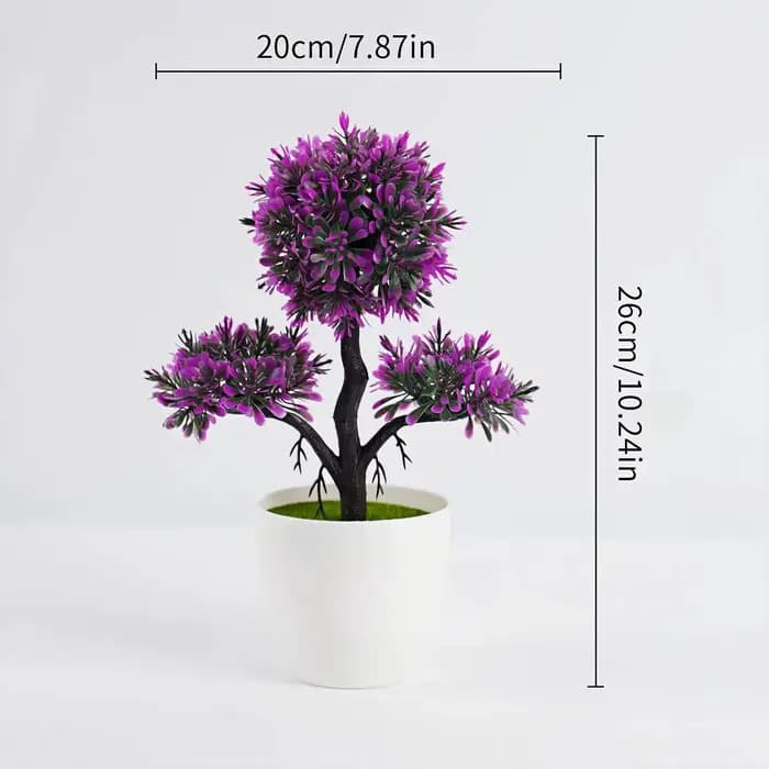 Boule de neige artificielle bonsaï arbre plante en pot pour la maison bureau mariage et Festival décor réaliste Mini ornement en pot