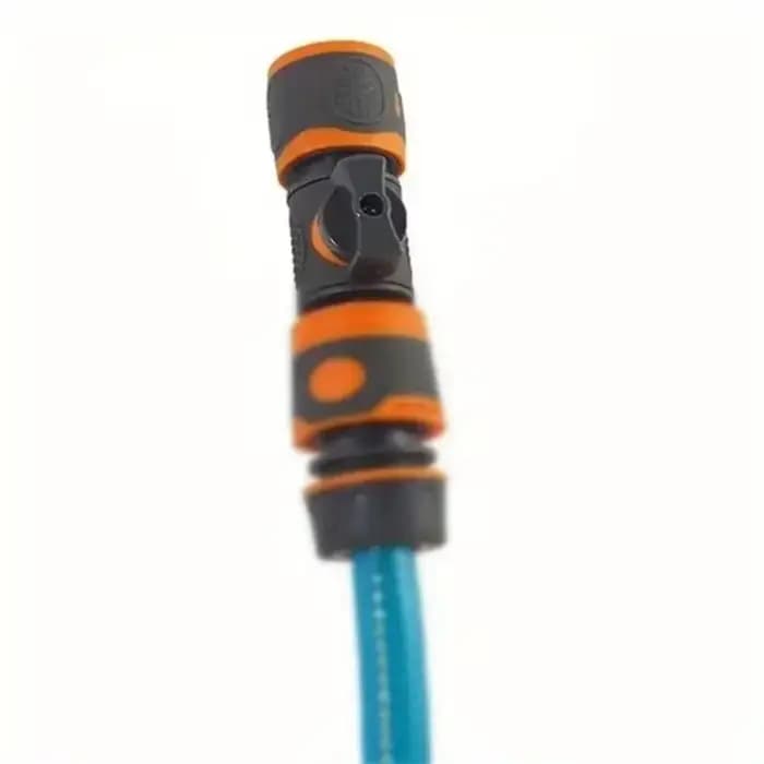 Adaptateur de tuyau d'arrosage à connexion rapide avec robinet d'arrêt - Compatible avec les tuyaux