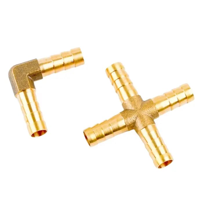 Raccord de tuyau en laiton, Type T, adaptateur de connecteur à 3 voies 4/5/6/8/10/12/16/19mm, tuyau