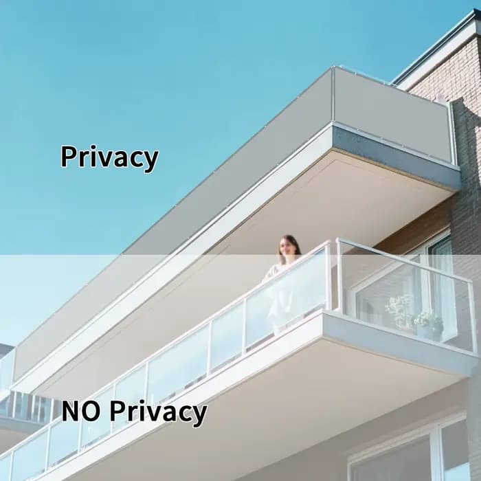 Couverture d'Écran de Confidentialité pour délégations, Grille d'Ombrage Étanche, Protection UV 95%,