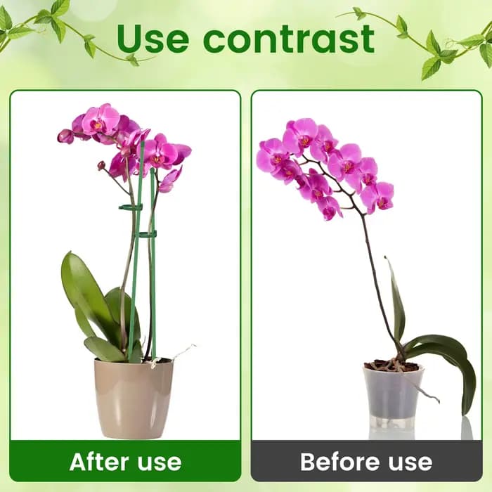 Piquets de Support de plantes réglables, poteau d'escalade avec Clips et bâtons de tuyaux de connexi