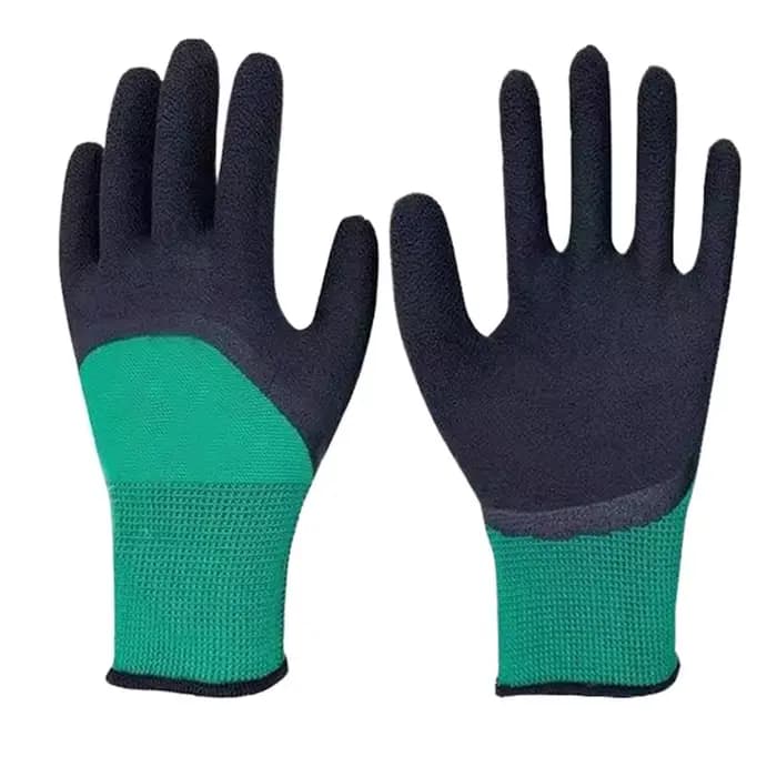 1 paire de gants de jardinage en latex imperméables, gants horticoles antidérapants, équipement de p