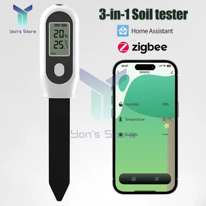 Testeur d'humidité du sol avec écran LCD pour jardin