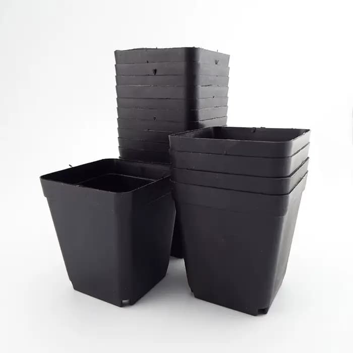Pot de plantes en plastique 8x7x5 CM, petits Pots carrés créatifs pour plantes succulentes, décor de