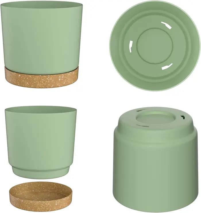 Pots de plantes, grands pots légers pour plantes d'intérieur et d'extérieur