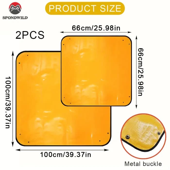 Ensemble de tapis de plantation pliables et imperméables