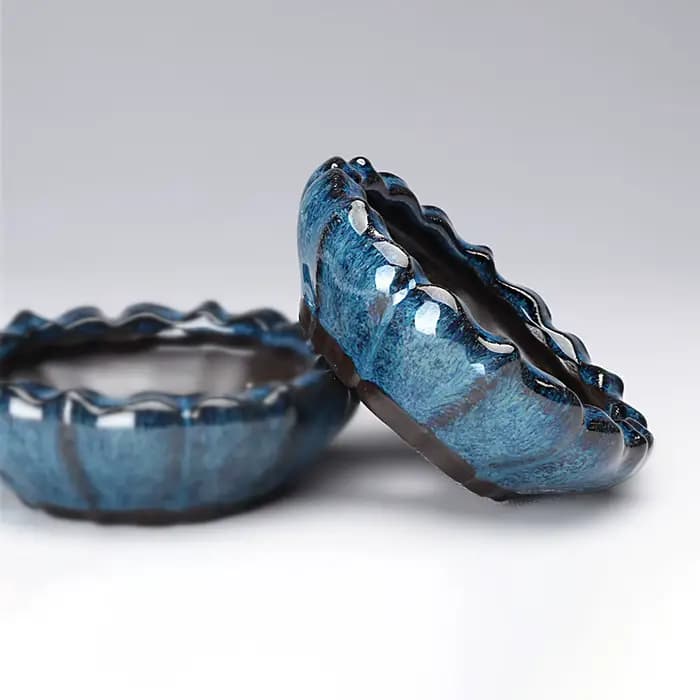 Pots de bonsaï en poterie de Style chinois avec trou de vidange