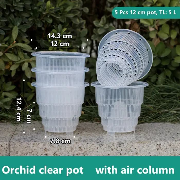 Pot en maille pour décoration de la maison