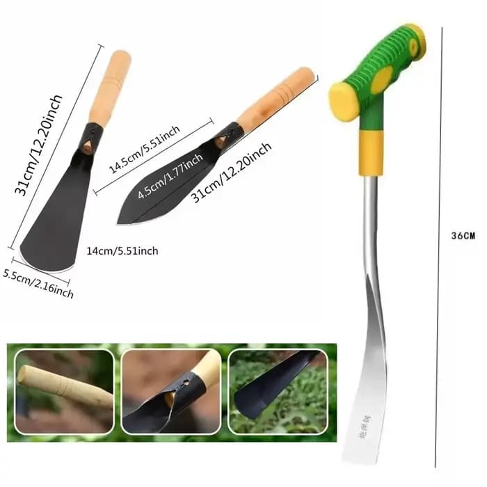 Pelle de jardinage robuste en fer pour creuser l'ail