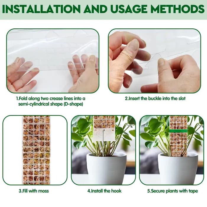 Plantes mousse pôle jardin sujet fleur plante grimpeurs bonsaï accessoires Pots Tutors, pour jardini
