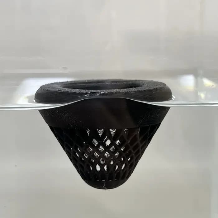 Pot de fleurs flottant décoratif en PLA avec trous