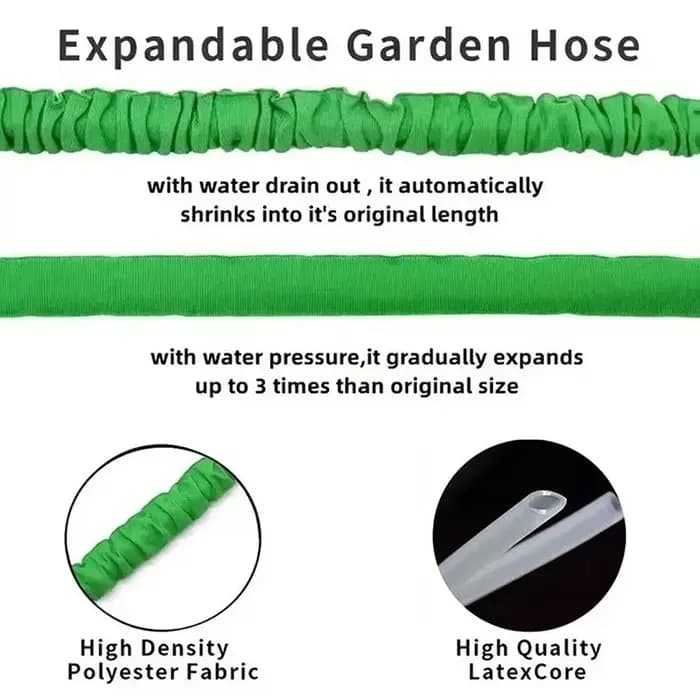 Tuyau d'arrosage de jardin extensible 25 pieds-200 pieds