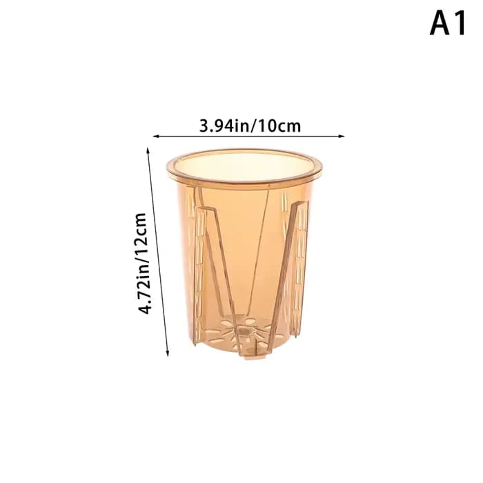 Pots de contrôle des racines d'orchidées en plastique, avec trous, Pot de fleur Transparent, Phalaen