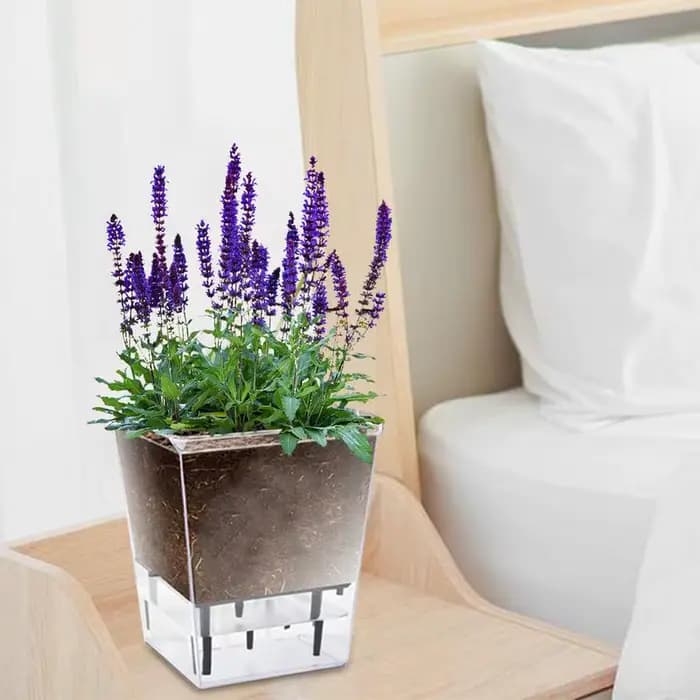 Pots à fleurs auto-arrosants avec trous de ventilation