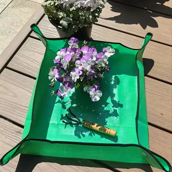 Tapis de jardinage pour le changement de terreau