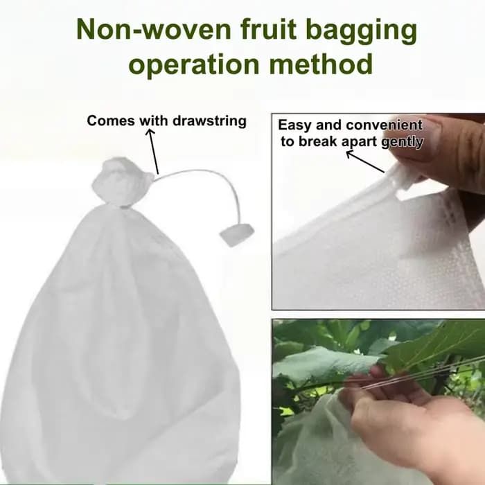 Sacs de protection pour fruits avec cordon de serrage