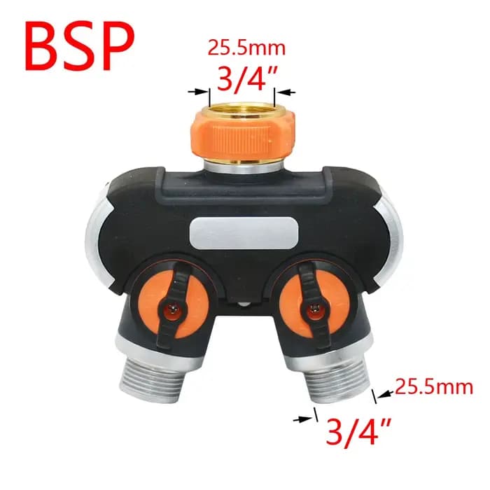 Connecteur de robinet de jardin en laiton, séparateur de tuyau d'arrosage, distributeur d'arrosage d