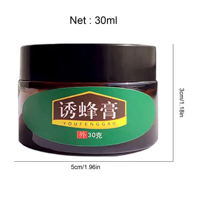 Baume Attrape-Abeilles Charpentières 30g – Appât Naturel pour Abeilles – Ingrédients Entièrement Naturels – Attire