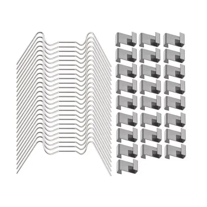 Pinces de Verre de Vitrage de Serre en Acier Inoxydable, Clips de Type Z et de Fil en W, oral auchem