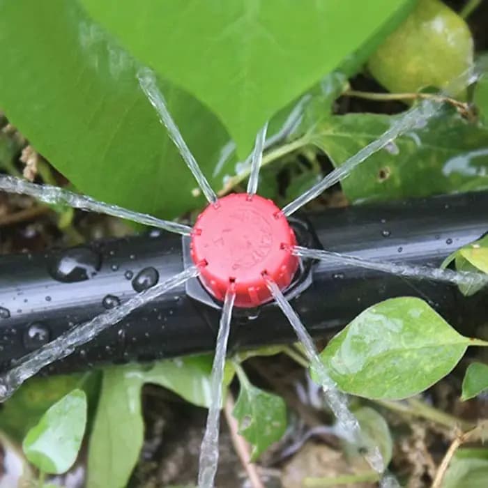 50/200 pièces Goutteurs émetteurs réglables 1/4'' pour micro-irrigation de jardin, pour système d'ar