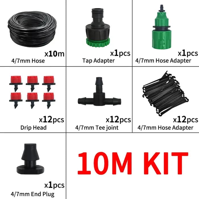 Micro système d'irrigation goutte-à-goutte Portable 20M