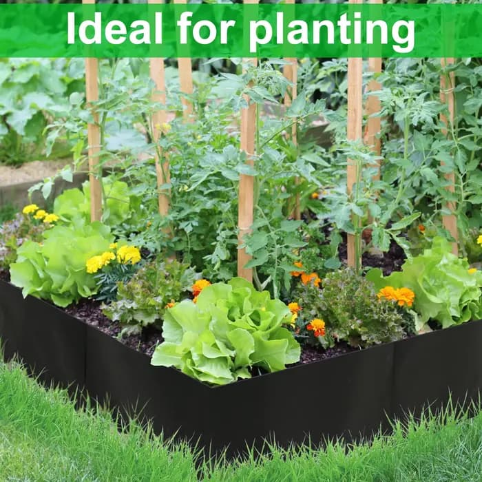 Lit de plantation surélevé en tissu, 4/8 grilles, lit de jardin carré en feutre, sac de culture de f