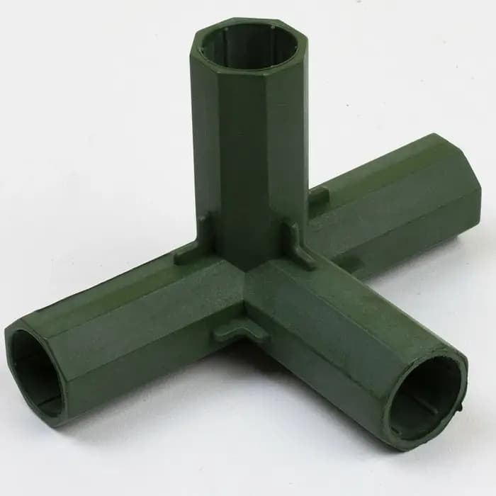 Joendoco-Connecteurs de plantes en plastique, 4 pièces, 16-17mm, pour cadre de serre, pôle de constr