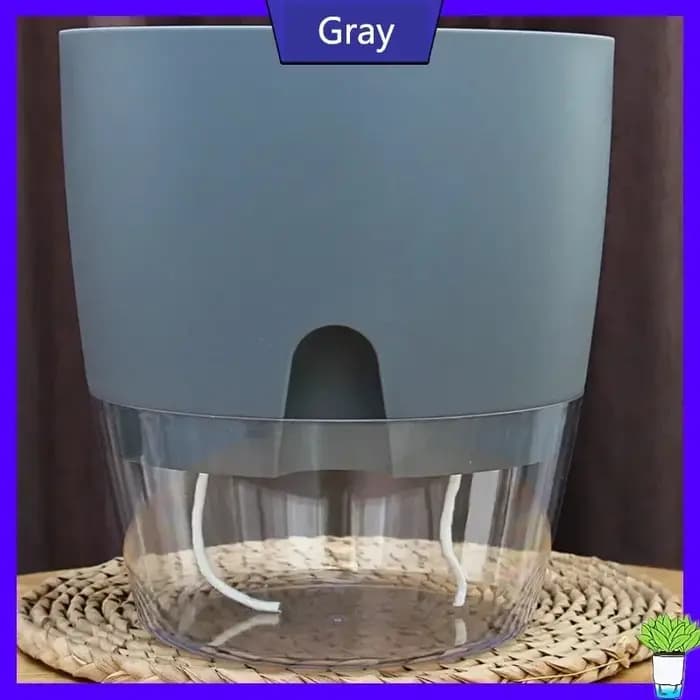 Pot de fleur en plastique Transparent Double couche