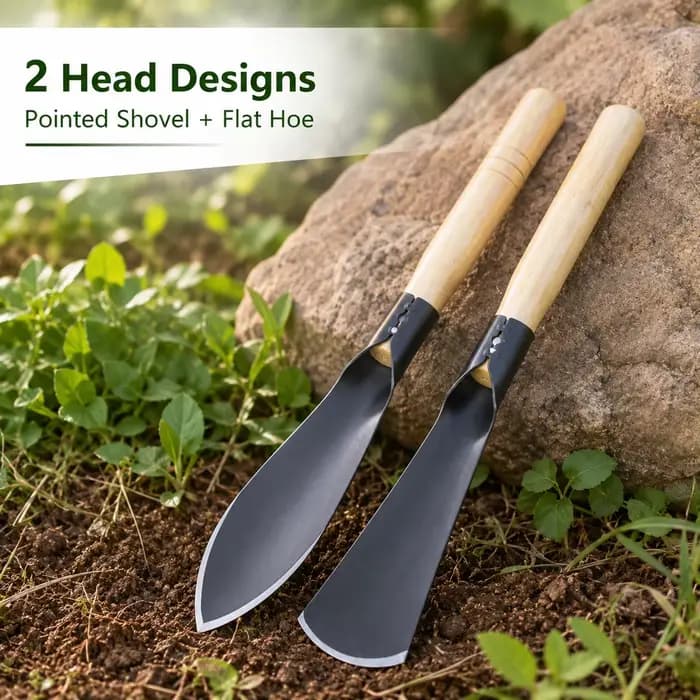 Pelle de jardin, houe robuste en fer pour la plantation de fleurs