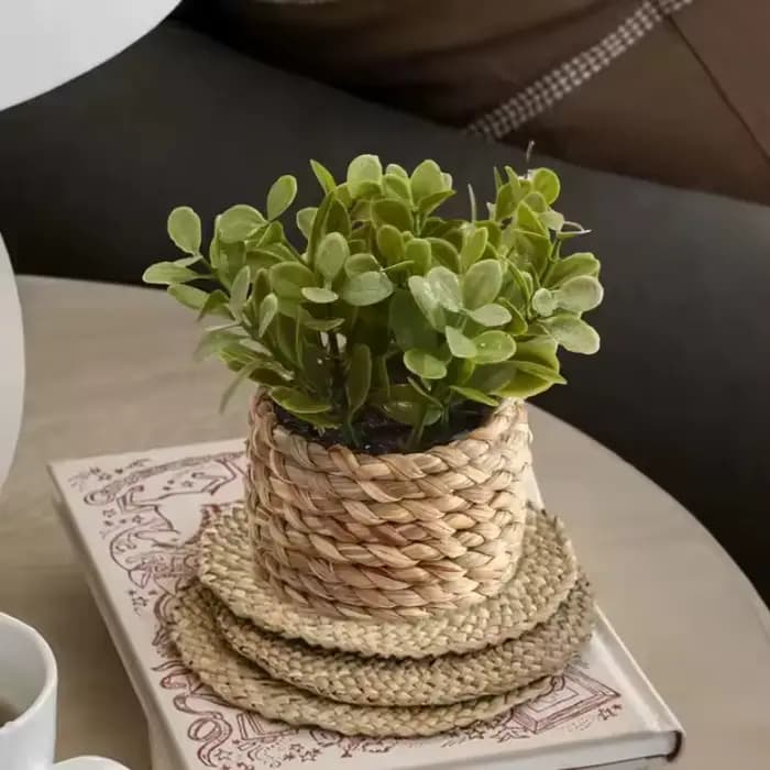 Plante en Pot petites fausses plantes, décoration intérieure pour la maison, Pot décoratif pour salon, bureau, fausse verdure réaliste