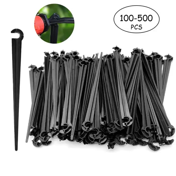 Crochet de Type C Durable pour Pot de Fleurs, Support de Tige, Piquets pour Tuyau de 4/7mm, Raccord