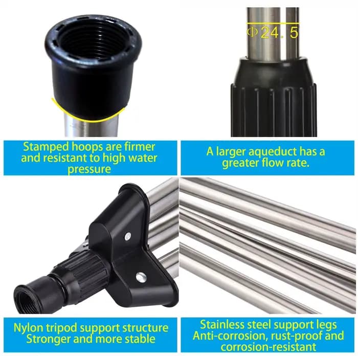 360 ° Kit d'arrosage rotatif pour jardin, système d'irrigation automatique pour pelouse, cour, pat