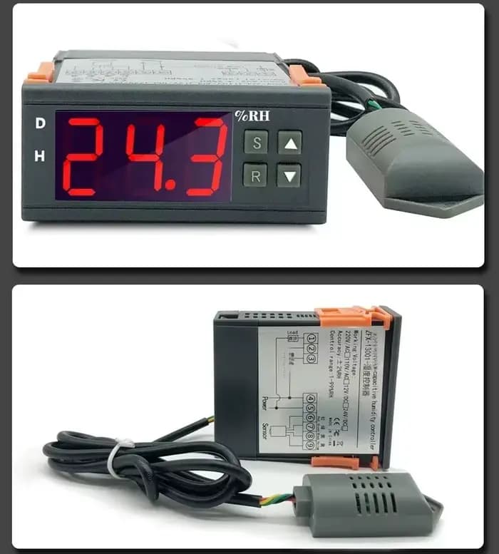 Contrôleur d'humidité numérique ZFX-13001, contrôle automatique de l'humidité, capteur d'humidité intelligent haute précision