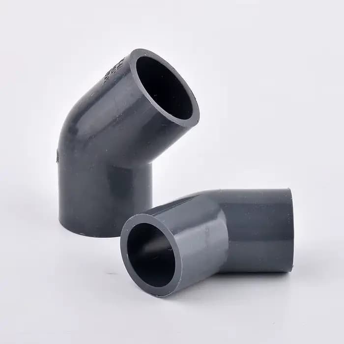 Connecteur de tuyau en PVC gris, raccords de joint de tuyau d'eau d'irrigation, té coudé droit, pois