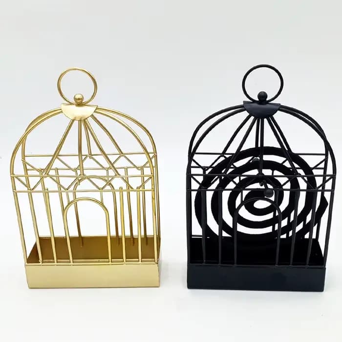 1/2 pièces nordique rétro fer insecte moustique bobine support innovant maison encens bois de santal