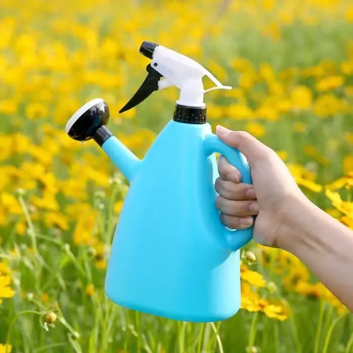 Pulvérisateur à pression 2-en-1 réglable 1L pour plantes de jardin et fleurs – Arrosoir en plastique pour pot
