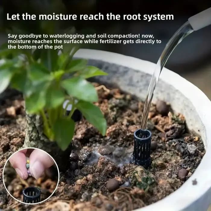 Tubes d'aération pour pots (10/20 pièces) – Empêchent la pourriture des racines et l'irrigation excessive
